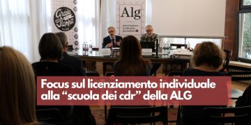 Focus sul licenziamento individuale alla “Scuola dei Cdr” della Alg