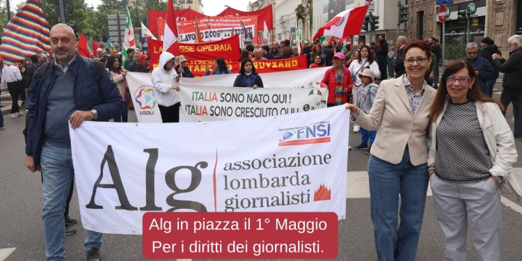 Alg in piazza il 1°maggio per i diritti dei giornalisti